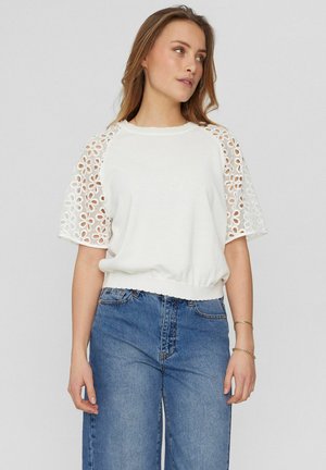 Nümph NUCARIEANN - Paprasti marškinėliai - bright white