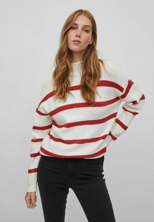 VIRIL MOCKNECK - Jumper - white alyssum