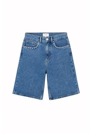OH APRIL, ALVA DENIM BERMUDA - Jeans Shorts - denim mid blue