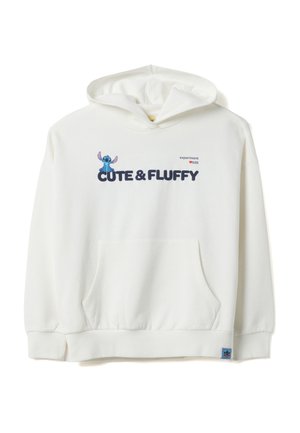 REGULAR FIT - Kapuzenpullover - optical white