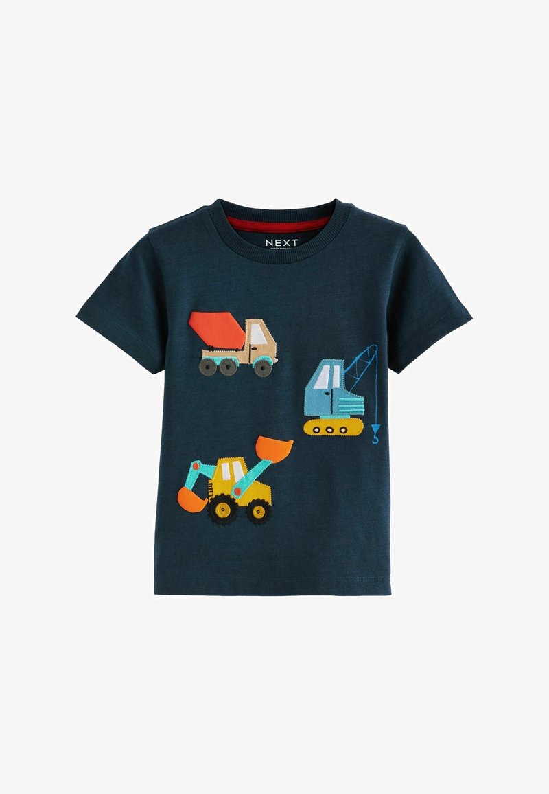Next APPLIQUÉ TRANSPORT SHORT SLEEVE - REGULAR FIT - T-shirt imprimé - navy red