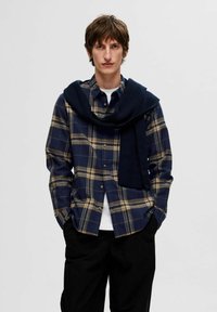 Selected Homme SLIMOWEN-BRUSHED NOOS - Skjorter - sky captain