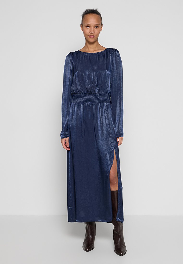 Vero Moda Tall Maxi-jurk donkerblauw