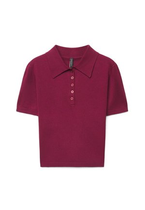 Calliope, T-SHIRT TINTA UNITA - Polo - bordeaux