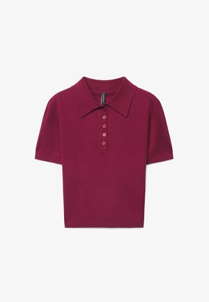 Calliope, T-SHIRT TINTA UNITA - Polo - bordeaux