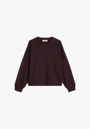 Marc O'Polo, MARC O'POLO SWEATSHIRT RELAXED MIT RECYCELTER BAUMWOLLE - Sweatshirt - black cherry