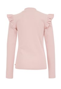 WE Fashion GERIBD MET RUCHES - Tops ar garām piedurknēm - pink