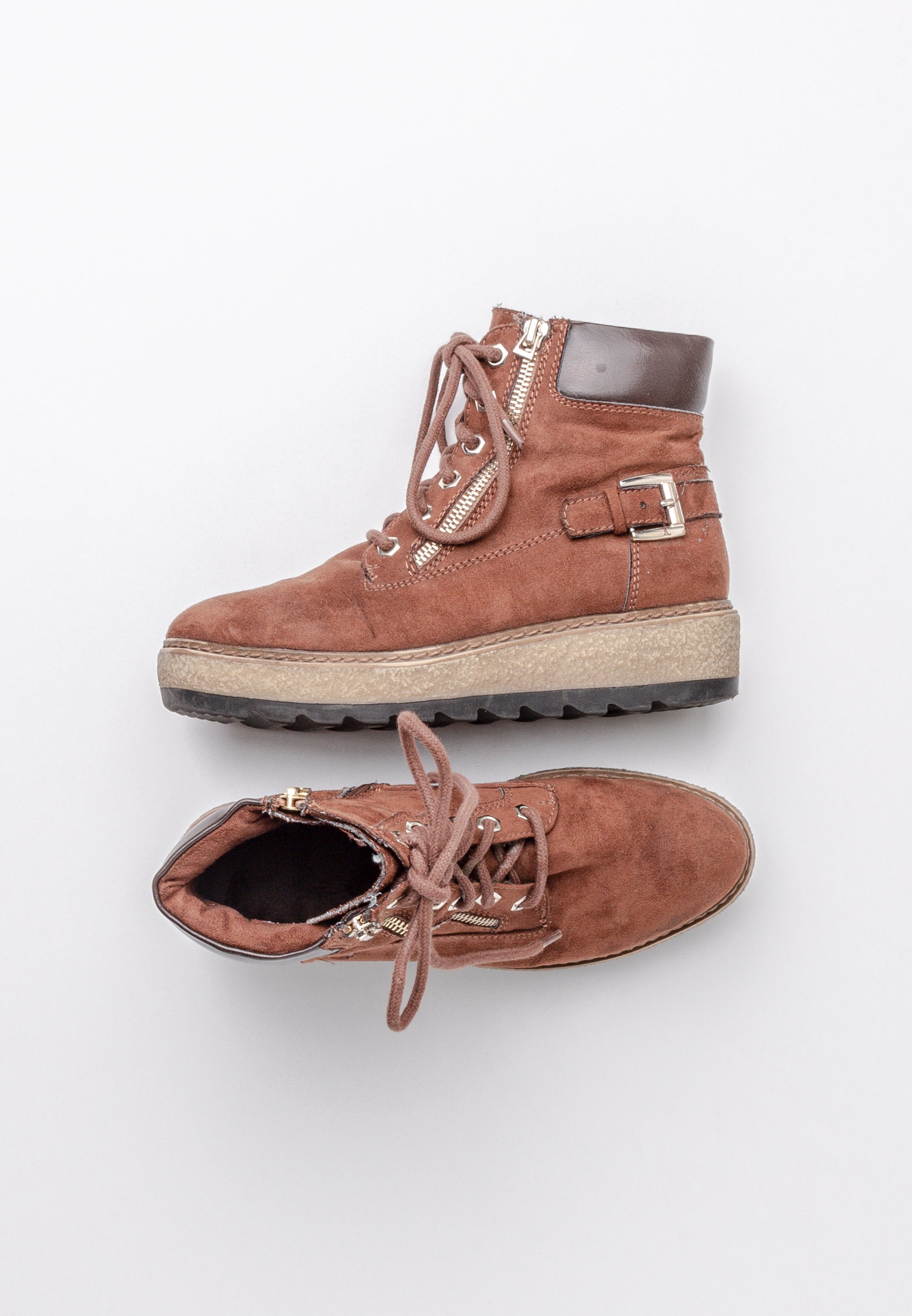 Tamaris Platform ankle boots brown (Pre-owned)