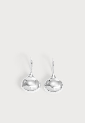 Otiumberg, SMALL PEBBLE CURVE DROP EARRINGS - Boucles d'oreilles - silver-coloured