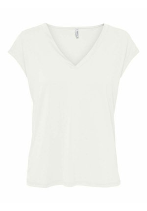 ONLY ONLFREE LIFE SS V-NECK JRS NOOS - Camiseta básica - cloud dancer