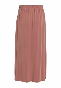 VILA HIGH WAIST - Maksihame - brick dust