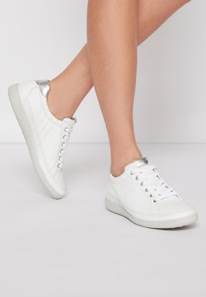 Sneakers laag - weiß/argento