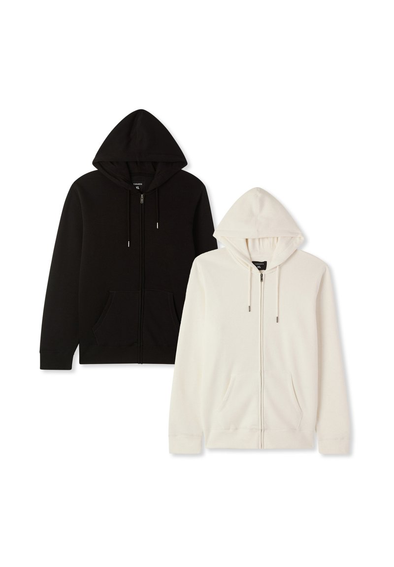 Terranova PACK CAPPUCCIO Felpa con zip var bianco lana