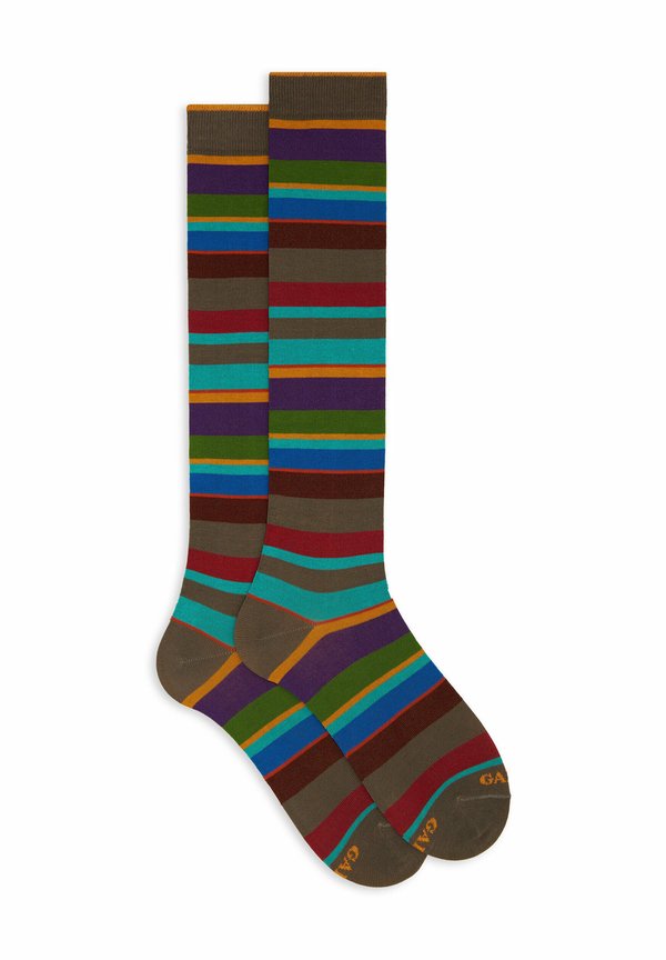 STRIPES - Kniestrümpfe - tartufo carminio