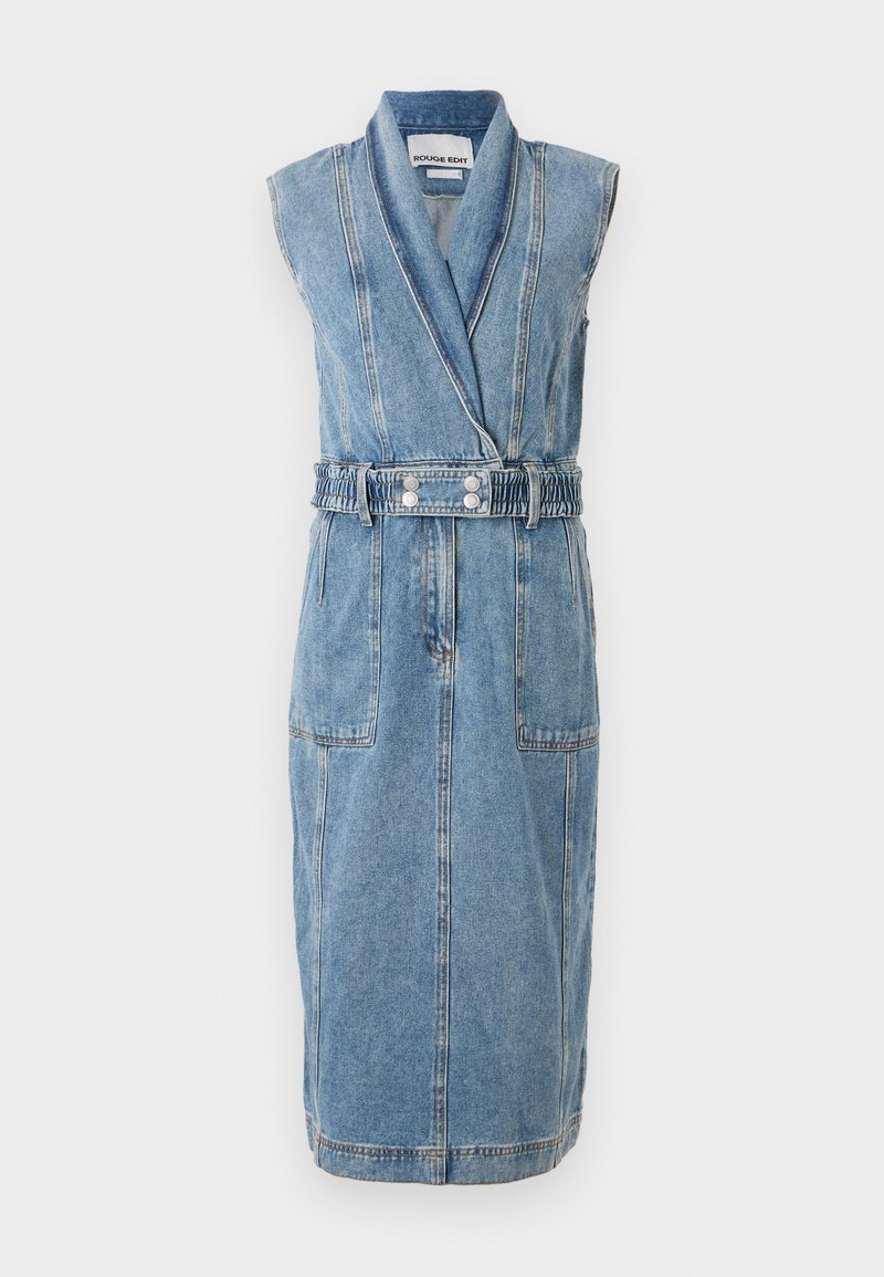 Rouge Edit Jeansjurken lichtblauw denim Rouge Edit Jeansjurken lichtblauw denim
