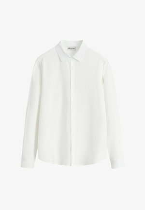 FRILIVIN, CHEMISE UNIE MANCHES LONGUES - Chemise - blanc