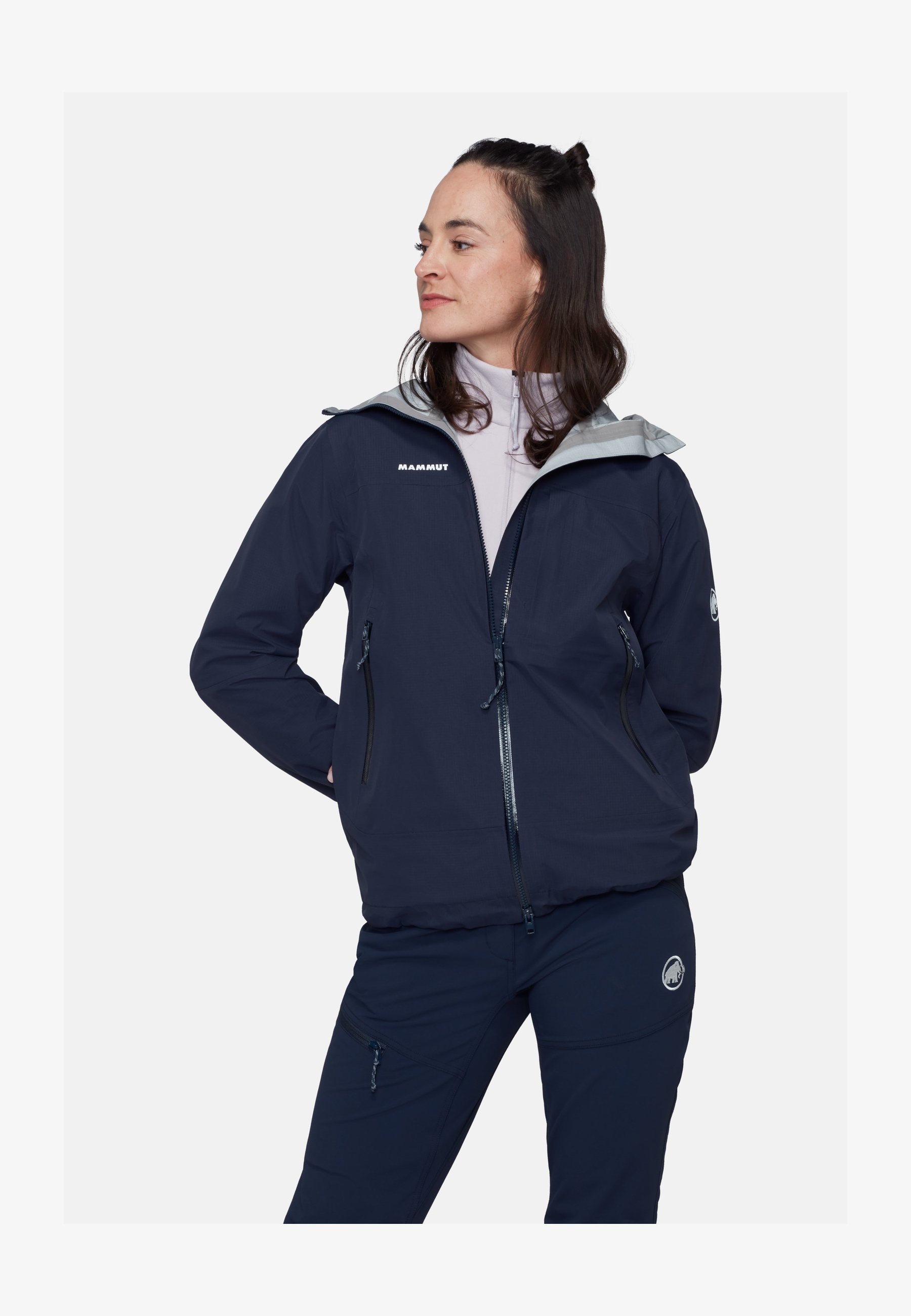 Mammut Runbold Zip Off Pantaloni Da Donna – Neri, Taglia 42 Corti, Convertibili In Corti