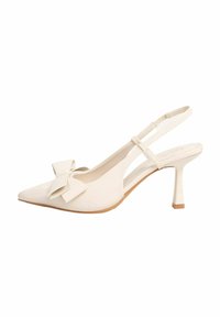 Friends Like These - REGULAR FIT - BOW MID POINTED TOE COURT FIT - Klasične pete - cream Miniaturna slika 1