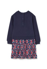 OVS WITH LOVELY BOUCLÉ PATCH - Robe de jour - blue red