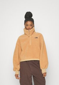 The North Face PLATTE HIGH 1/4 ZIP - Suéter de forro polar - almond butter