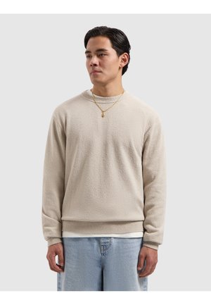 REGULAR FIT CREWNECK - Jumper - sand