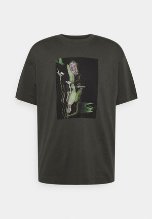 T-shirt con stampa - dark nickel