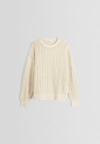 Bershka Jumper - light yellow