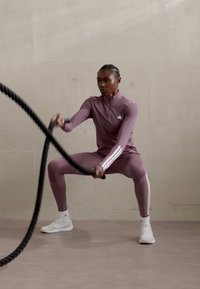 adidas Performance Tajice - shadow fig/white
