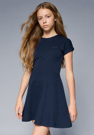 SPACER INTERLOCK DRESS - Vestito di maglina - dark night navy