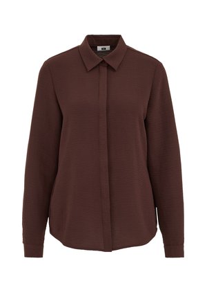 WE Fashion, Nööpidega pluus - rust brown