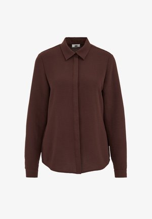 WE Fashion, Blúzka so zapínaním na gombíky - rust brown