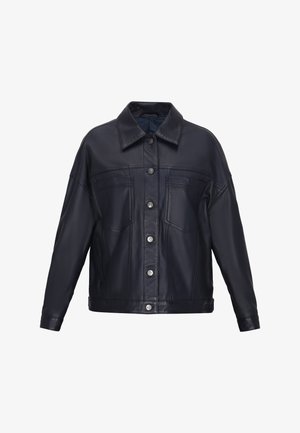 DreiMaster, DREIMASTER JACKET - Bőrdzseki - navy