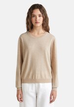 United Colors Of Benetton Maglione Bimbo In Ciniglia Con Orsetto – Girocollo Con Bottoni Sul Retro
