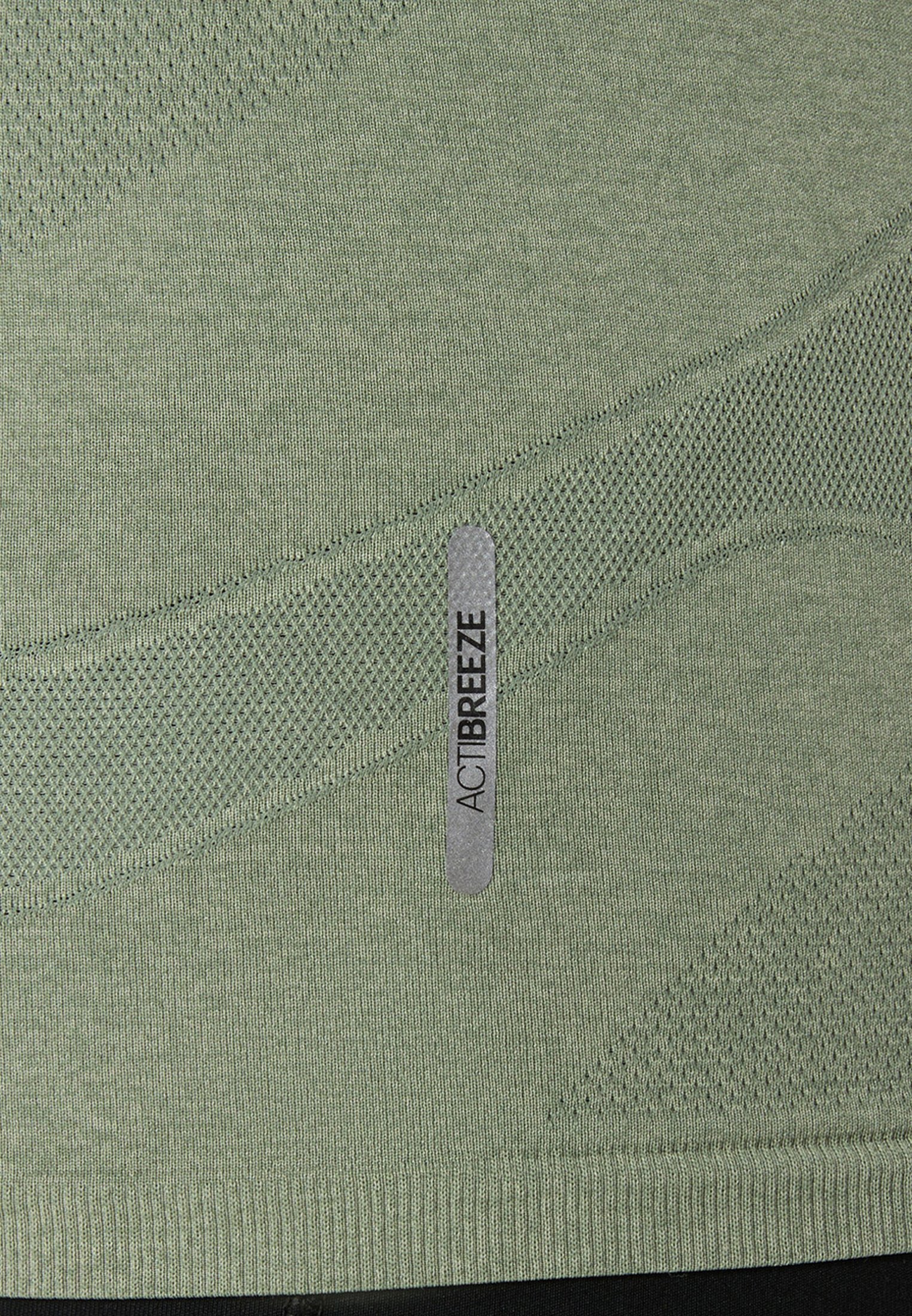 ASICS ROAD SEAMLESS SS ROAD SEAMLESS SS - Triko s potiskem - monument blue whisper green