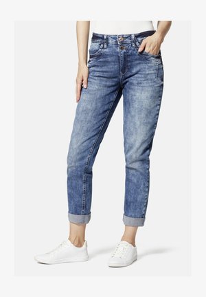 BOYFRIEND - Slim fit jeans - heavy used blue