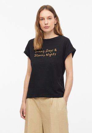 s.Oliver, T-SHIRT - T-shirt imprimé - schwarz