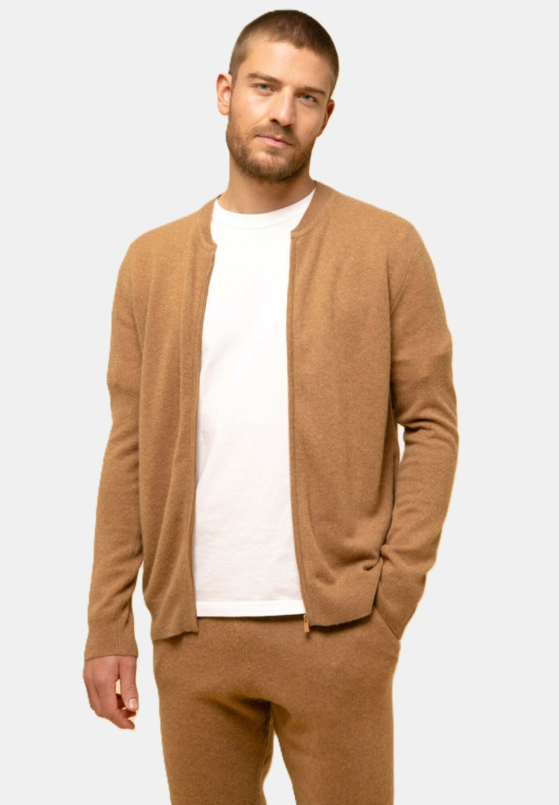 Just Cashmere Chaquetas bomber - hazelnut