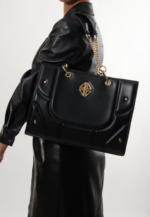 4US 4US - BORSA SHOPPER IN ECOPELLE PER DONNA - Håndtasker - black