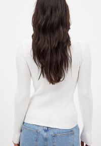 NA-KD BUTTON DETAIL - Kardiganas - white