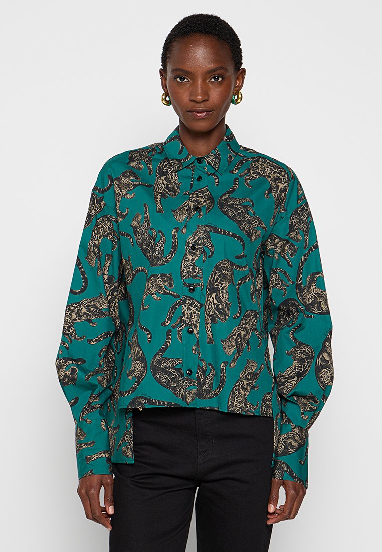 Just Cavalli Overhemdblouse donkergroen