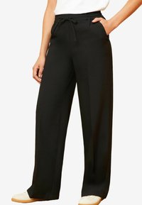 Love & Roses ELASTICATED WAIST WIDE LEG - Kelnės - black