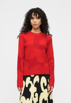 AUKIO UNIKKO PULLOVER - Pulover - dark red/red