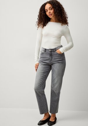 SOFT MIT BOOTSHALS - Long sleeved top - weiß