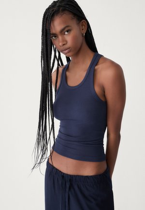 Stradivarius RACERBACK - Top - dark blue