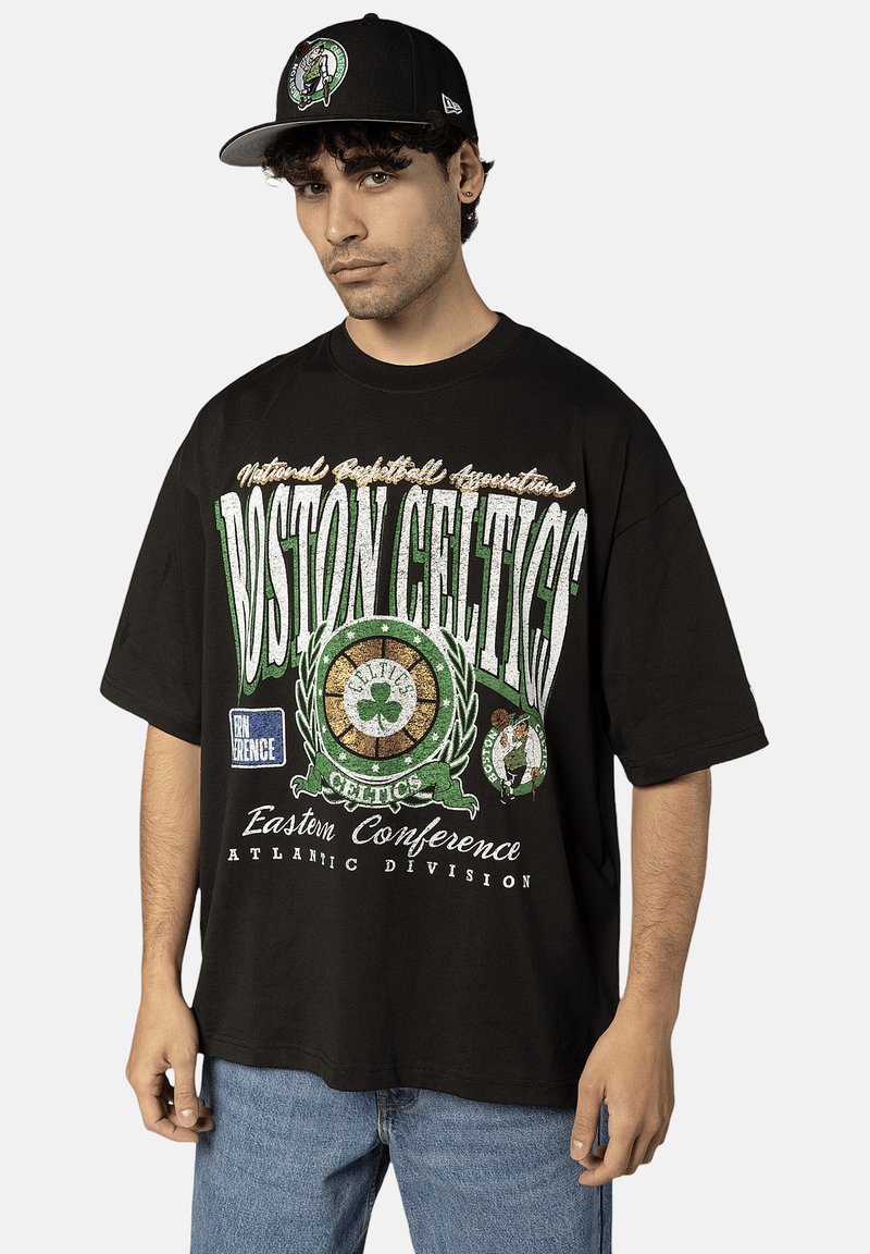 New Era LIFESTYLE - BOSTON CELTICS - T-shirt imprimé - schwarzgruen