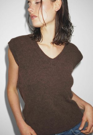 Leatrice - Navadna majica - dark brown