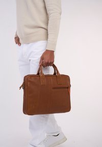 DAVIDOFF ESSENTIALS - Laptop bag - cognac