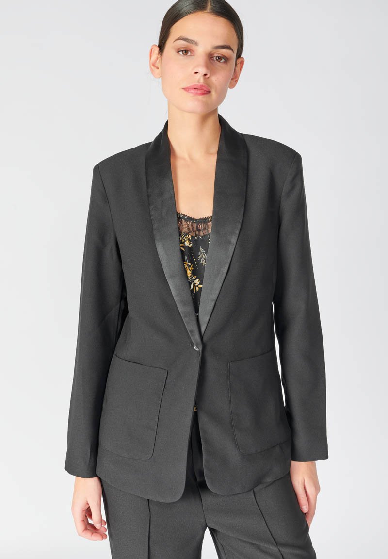 Le Temps Des Cerises FVARJA Blazer noir ZALANDO