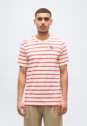 NFL KANSAS CITY CHIEFS TEE - Ρούχα για κλαμπ - natural/university red