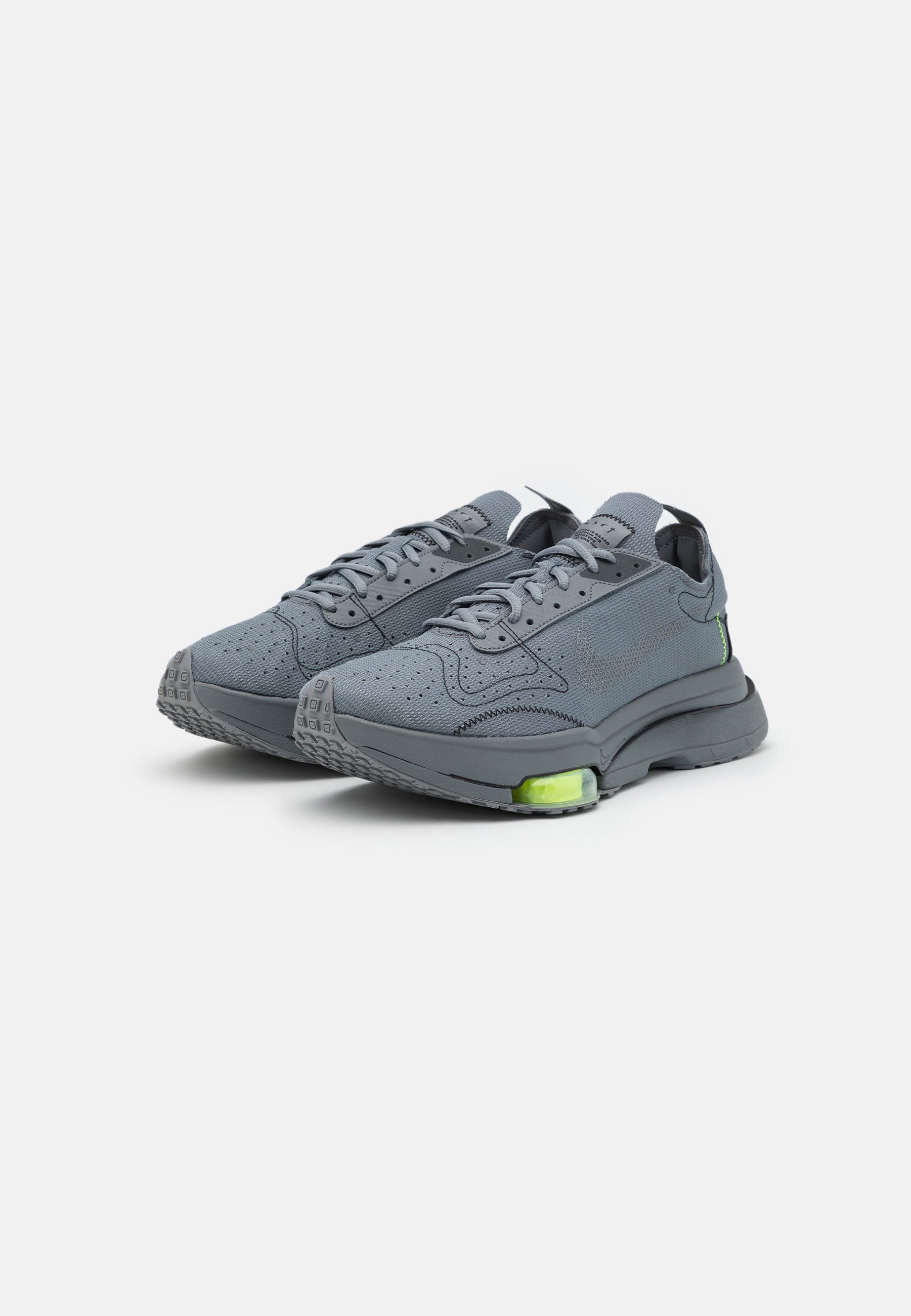 Nike Sportswear AIR ZOOM TYPE UNISEX - Trainers - smoke grey/dark  grey/volt/black/black - Zalando.ie